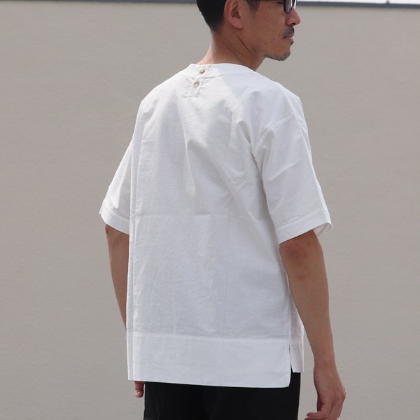 画像6: 【RE PRICE/価格改定】コットンクロス Vネック ポケ付 5分袖シャツ【MADE IN JAPAN】『日本製』 / Upscape Audience