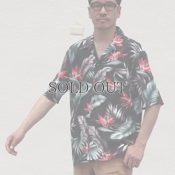 画像4: コットンレーヨン ヴィンテージボタニカル柄  オープンカラー ルーズフィットシャツ【MADE IN JAPAN】『日本製』/ Upscape Audience