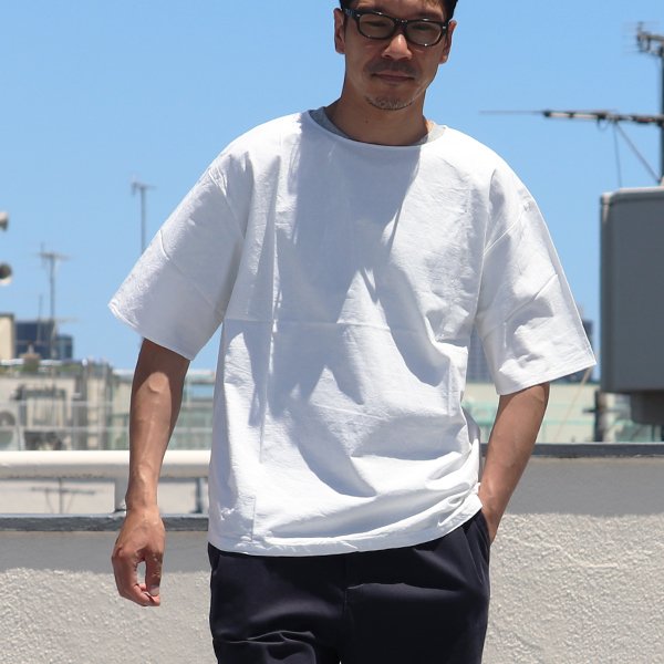 画像9: 【RE PRICE/価格改定】コットンクロスビッグ5分袖シャツTEE【MADE IN JAPAN】『日本製』 / Upscape Audience