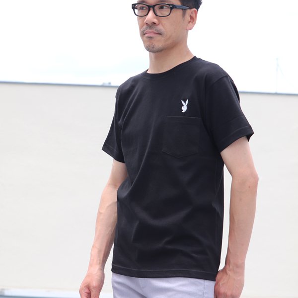 画像3: 【RE PRICE / 価格改定】PLAY BOY”ラビットヘッド”刺繍ポケット付きTEE【Audience】