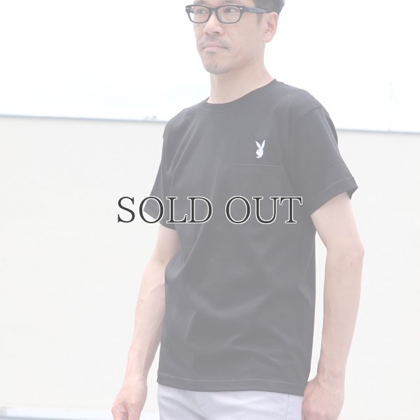 画像3: PLAY BOY”ラビットヘッド”刺繍ポケット付きTEE【Audience】