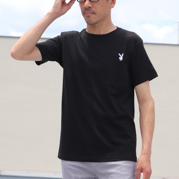 画像4: 【RE PRICE / 価格改定】PLAY BOY”ラビットヘッド”刺繍ポケット付きTEE【Audience】
