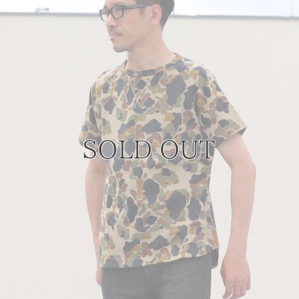 画像8: カモプリント裏毛ラグランスウェット半袖シャツ【MADE IN JAPAN】『日本製』/ Upscape Audience