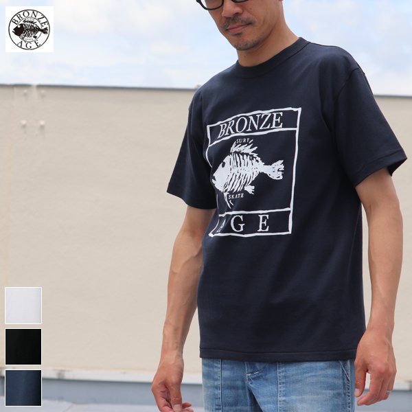 画像1: 【RE PRICE / 価格改定】BRONZE AGE（ブロンズエイジ）"FRONT SQUARE"プリントTEE/ Audience