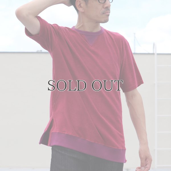 画像3: コットンパイル ガゼットスウェットオーバーサイズ サイドスリット S/S Tee【MADE IN JAPAN】『日本製』/ Upscape Audience
