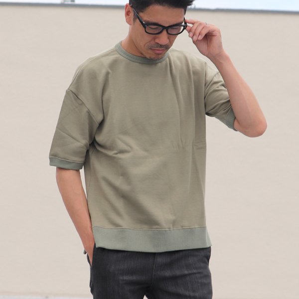 画像10: 【RE PRICE/価格改定】裏毛サイドスリット半袖ビッグスウェット【MADE IN JAPAN】『日本製』/ Upscape Audience