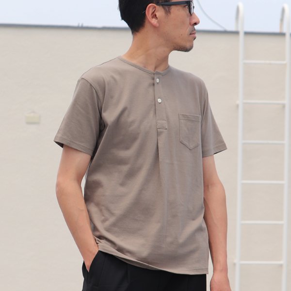 画像7: 【RE PRICE/価格改定】コーマ天竺 C/N ヘンリー ポケ付 Tee【MADE IN JAPAN】『日本製』/ Upscape Audience 
