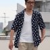 画像2: コットンレーヨン BIG DOT柄  オープンカラー ハーフスリーブシャツ【MADE IN JAPAN】『日本製』/ Upscape Audience (2)