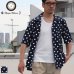 画像1: コットンレーヨン BIG DOT柄  オープンカラー ハーフスリーブシャツ【MADE IN JAPAN】『日本製』/ Upscape Audience (1)