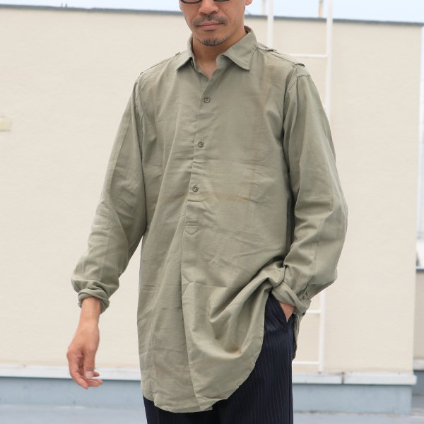 画像6: DEAD STOCK / Czech Army Sleeping Shirts (チェコ軍 60〜70年代 グランパ シャツ)