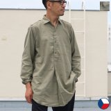 DEAD STOCK / Czech Army Sleeping Shirts (チェコ軍 60〜70年代 グランパ シャツ）