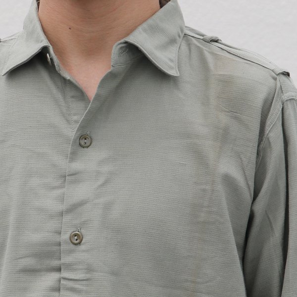 画像13: DEAD STOCK / Czech Army Sleeping Shirts (チェコ軍 60〜70年代 グランパ シャツ)