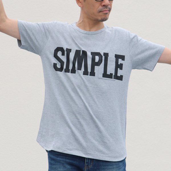 画像9: 【RE PRICE / 価格改定】ラフィー天竺"SIMPLE"プリントポケット付きクルーネックT【MADE IN JAPAN】『日本製』/ Upscape Audience