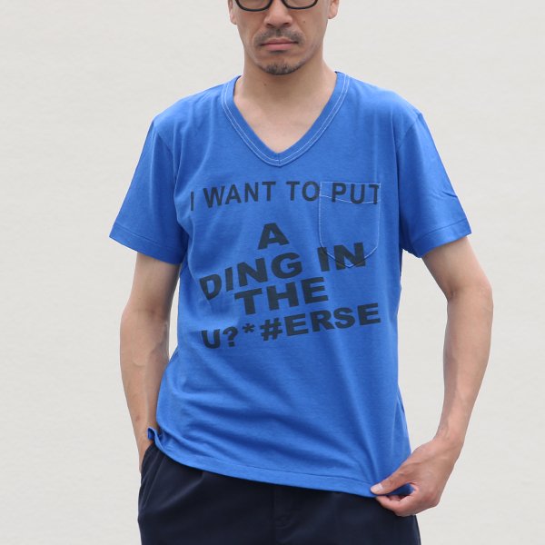 画像5: 【RE PRICE / 価格改定】 ラフィー天竺"WANT"Vネックポケット付きカットソー【MADE IN JAPAN】 / Upscape Audience