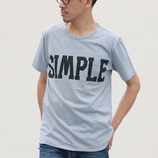 画像8: 【RE PRICE / 価格改定】ラフィー天竺"SIMPLE"プリントポケット付きクルーネックT【MADE IN JAPAN】『日本製』/ Upscape Audience
