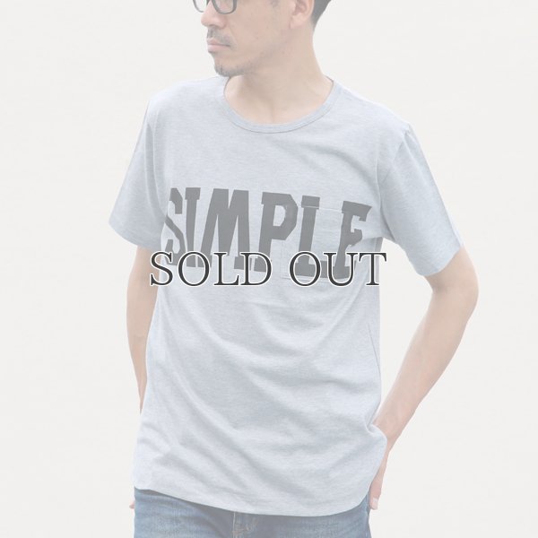 画像8: ラフィー天竺"SIMPLE"プリントポケット付きクルーネックT【MADE IN JAPAN】『日本製』/ Upscape Audience