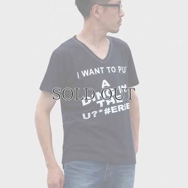 画像10: ラフィー天竺"WANT"Vネックポケット付きカットソー【MADE IN JAPAN】 / Upscape Audience