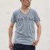 画像5:  UCLA"UCLA"ロゴ三素材混カレッジプリント半袖VネックTシャツ / Audience