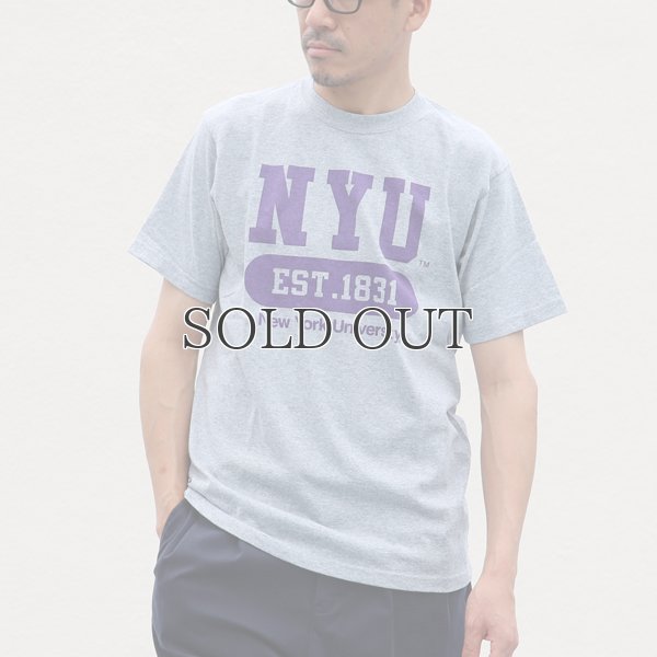 画像3: NEW YORK UNIVERSITY"NYU EST.1831"C/N S/S 6.6oz オールドプリントT / Audience