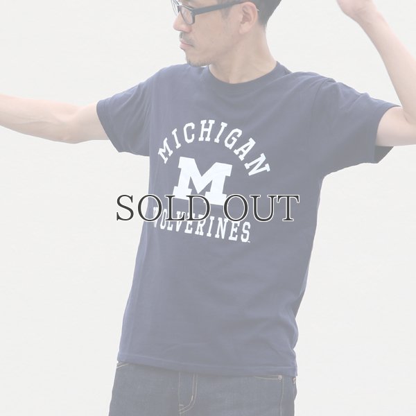 画像8: MICHIGAN "MICHIGAN M WOLVERINES" C/N S/S 6.6oz オールドプリントT / Audience