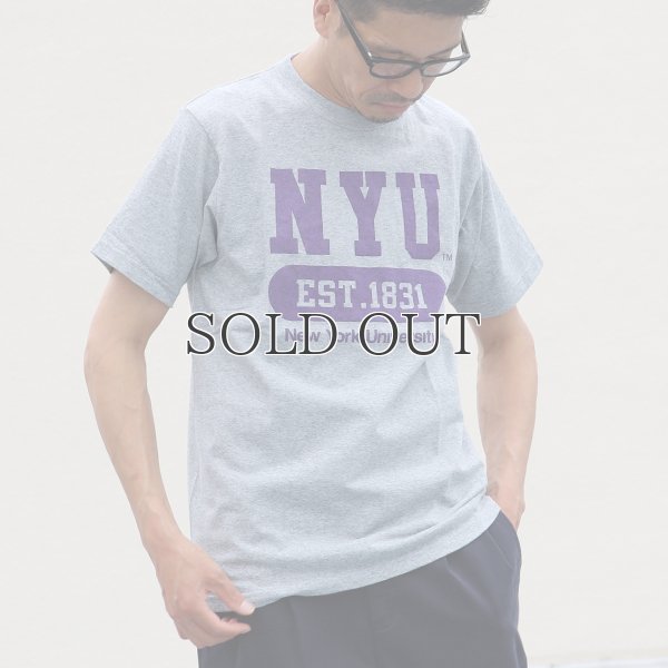 画像2: NEW YORK UNIVERSITY"NYU EST.1831"C/N S/S 6.6oz オールドプリントT / Audience