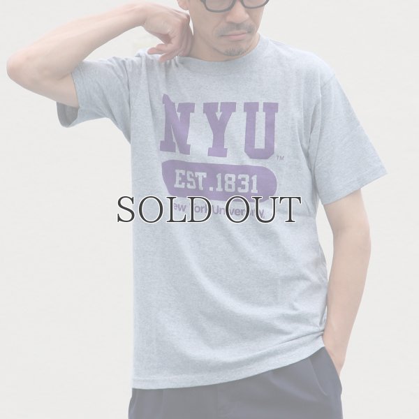 画像5: NEW YORK UNIVERSITY"NYU EST.1831"C/N S/S 6.6oz オールドプリントT / Audience