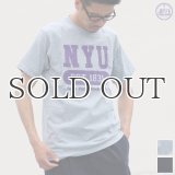 NEW YORK UNIVERSITY"NYU EST.1831"C/N S/S 6.6oz オールドプリントT / Audience