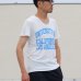 画像6: 【RE PRICE / 価格改定】 UCLA"UNIVERSITY OF CALIFORNIA LOS ANGELES"三素材混カレッジプリント半袖VネックTシャツ / Audience