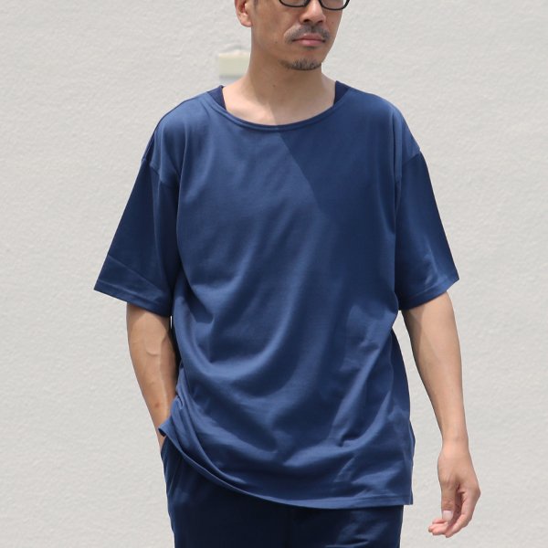 画像6: 【RE PRICE/価格改定】コーマ天竺 ボートネックサイドスリット半袖ビッグTEE【MADE IN JAPAN】『日本製』/ Upscape Audience 