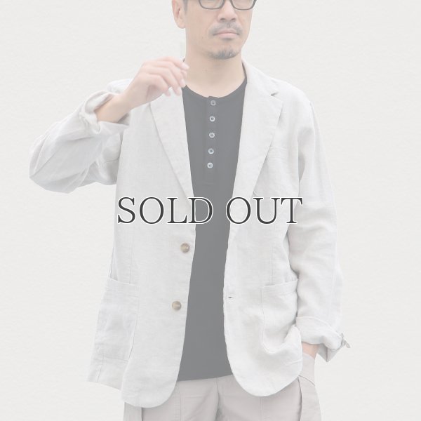 画像6: French Linen(フレンチリネン)ナチュールドキャンバス2Bジャケット【MADE IN JAPAN】『日本製』/ Upscape Audience