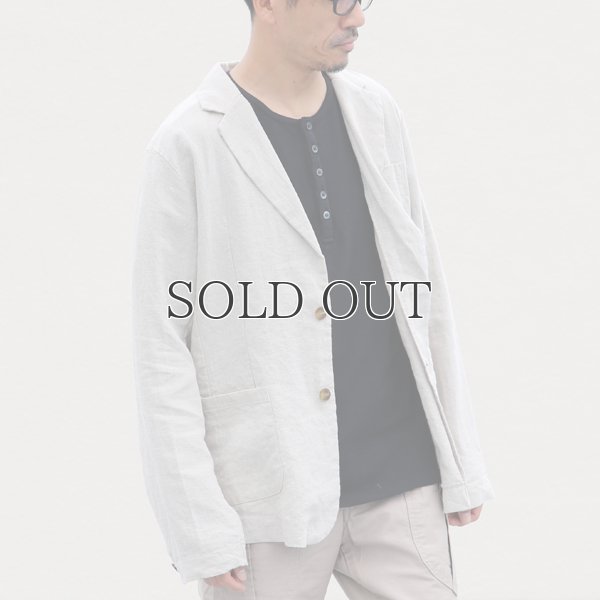 画像3: French Linen(フレンチリネン)ナチュールドキャンバス2Bジャケット【MADE IN JAPAN】『日本製』/ Upscape Audience