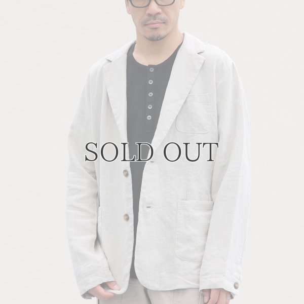 画像5: French Linen(フレンチリネン)ナチュールドキャンバス2Bジャケット【MADE IN JAPAN】『日本製』/ Upscape Audience