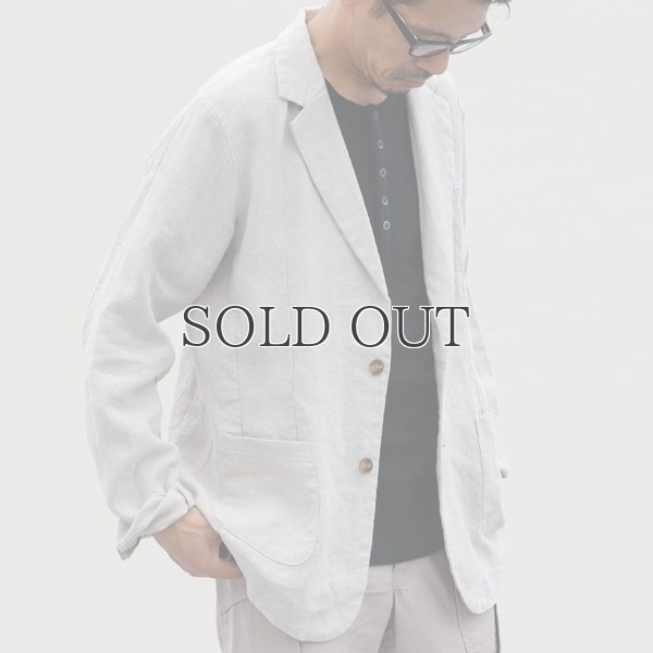 画像8: French Linen(フレンチリネン)ナチュールドキャンバス2Bジャケット【MADE IN JAPAN】『日本製』/ Upscape Audience