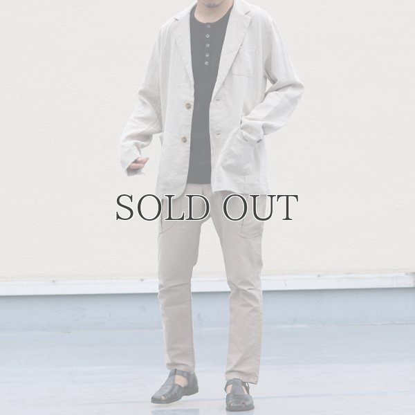 画像10: French Linen(フレンチリネン)ナチュールドキャンバス2Bジャケット【MADE IN JAPAN】『日本製』/ Upscape Audience