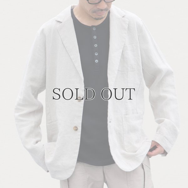 画像7: French Linen(フレンチリネン)ナチュールドキャンバス2Bジャケット【MADE IN JAPAN】『日本製』/ Upscape Audience