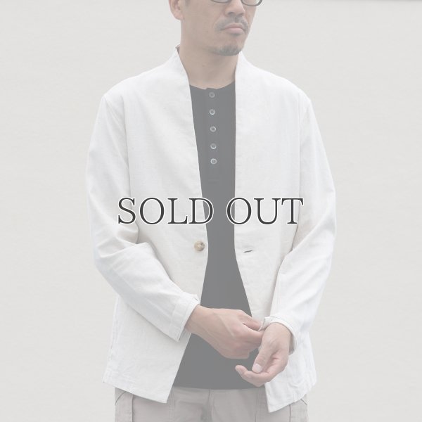 画像5: 綿麻キャンバス1Bカラーレス_jacket【MADE IN JAPAN】『日本製  / Upscape Audience