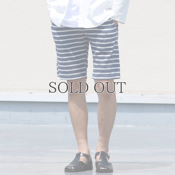 画像6: イズミールコットンパイルボーダーイージーショーツ【MADE IN JAPAN】『日本製』/ Upscape Audience