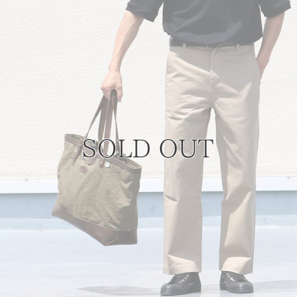 画像5: デッドストックレインカモテント生地×Leather Travel Tote Bag 【送料無料】 / Upscape Audience VASCO