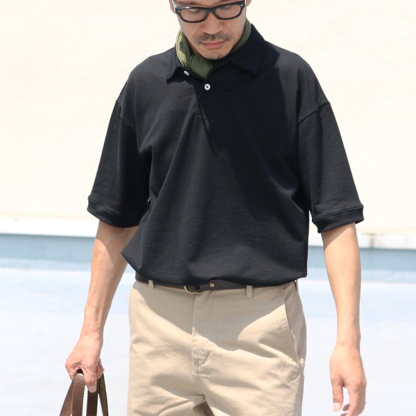 画像8: コットンシアサッカー天竺　ハーフスリーブ　ポロシャツ【MADE IN JAPAN】『日本製』 / Upscape Audience