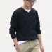 画像3: ランダムワッフル ヘムラウンドVネック　L/S　ニットソー【MADE IN JAPAN】『日本製』/ Upscape Audience