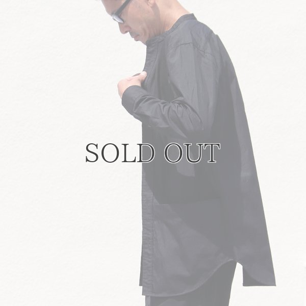 画像6: グリストーンW 綿ナイロン高密度ギャバ ルーズFIT バンドカラー ツールポケ 長袖シャツ【MADE IN JAPAN】『日本製』Upscape Audience