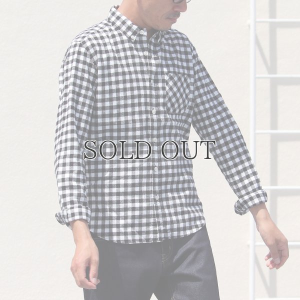 画像5: 【価格改定/RE PRICE】フランネルチェックチビ衿ボタンダウン長袖_Shirts【MADE IN JAPAN】『日本製』/ Upscape Audience