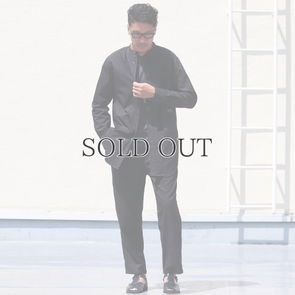 画像12: グリストーンW 綿ナイロン高密度ギャバ ルーズFIT バンドカラー ツールポケ 長袖シャツ【MADE IN JAPAN】『日本製』Upscape Audience