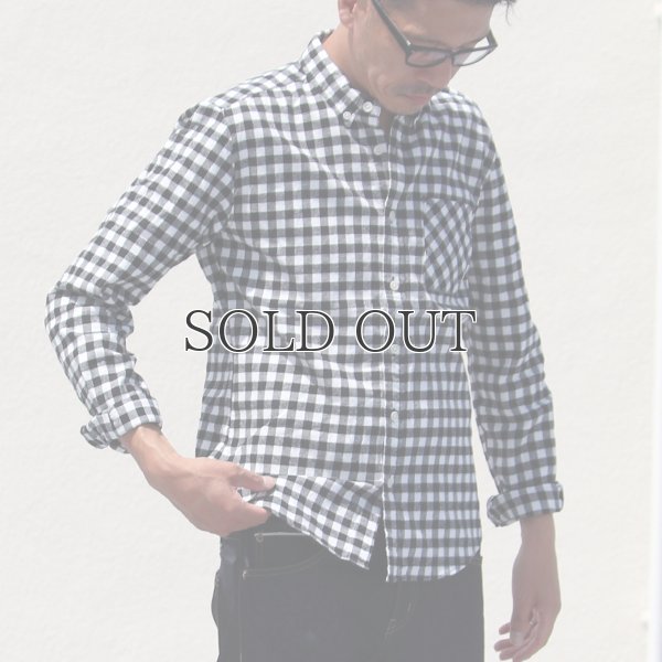 画像3: 【価格改定/RE PRICE】フランネルチェックチビ衿ボタンダウン長袖_Shirts【MADE IN JAPAN】『日本製』/ Upscape Audience