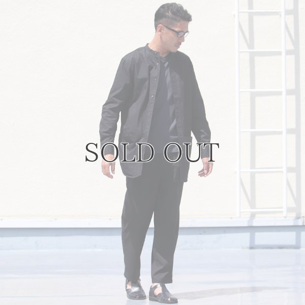 画像14: グリストーンW 綿ナイロン高密度ギャバ ルーズFIT バンドカラー ツールポケ 長袖シャツ【MADE IN JAPAN】『日本製』Upscape Audience