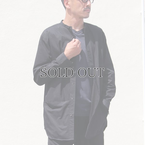 画像11: グリストーンW 綿ナイロン高密度ギャバ ルーズFIT バンドカラー ツールポケ 長袖シャツ【MADE IN JAPAN】『日本製』Upscape Audience