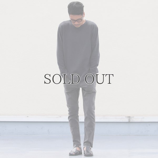 画像12: 黒×黒ストレッチデニム アンクルパンツ / Audience