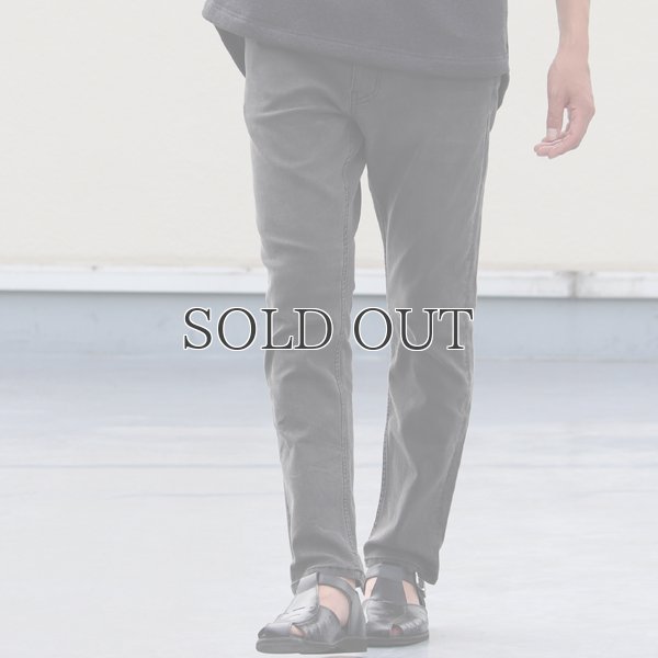 画像5: 黒×黒ストレッチデニム アンクルパンツ / Audience