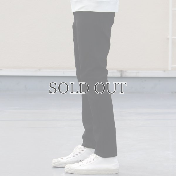 画像8: 黒×黒ストレッチデニム アンクルパンツ / Audience