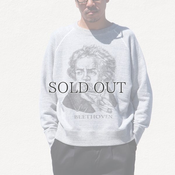 画像8: 19/7吊編裏毛 Beethoven プリント ラグランスウェット【MADE IN TOKYO】『東京製』/ Upscape Audience